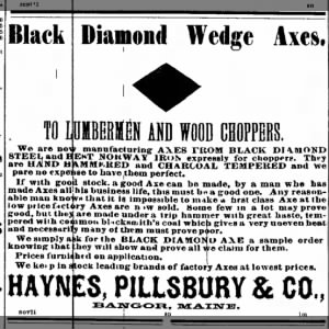 Haynes Pillsbury Bangor 1882